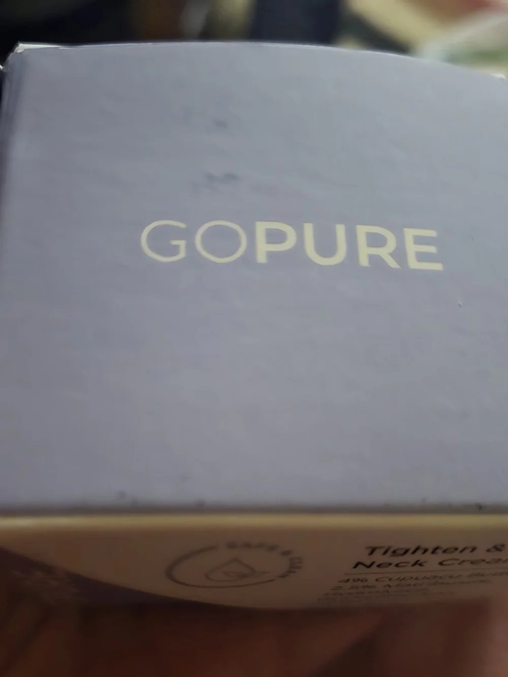 Go Pure Firming Neck Cream with Hyaluronic Acid — Purple